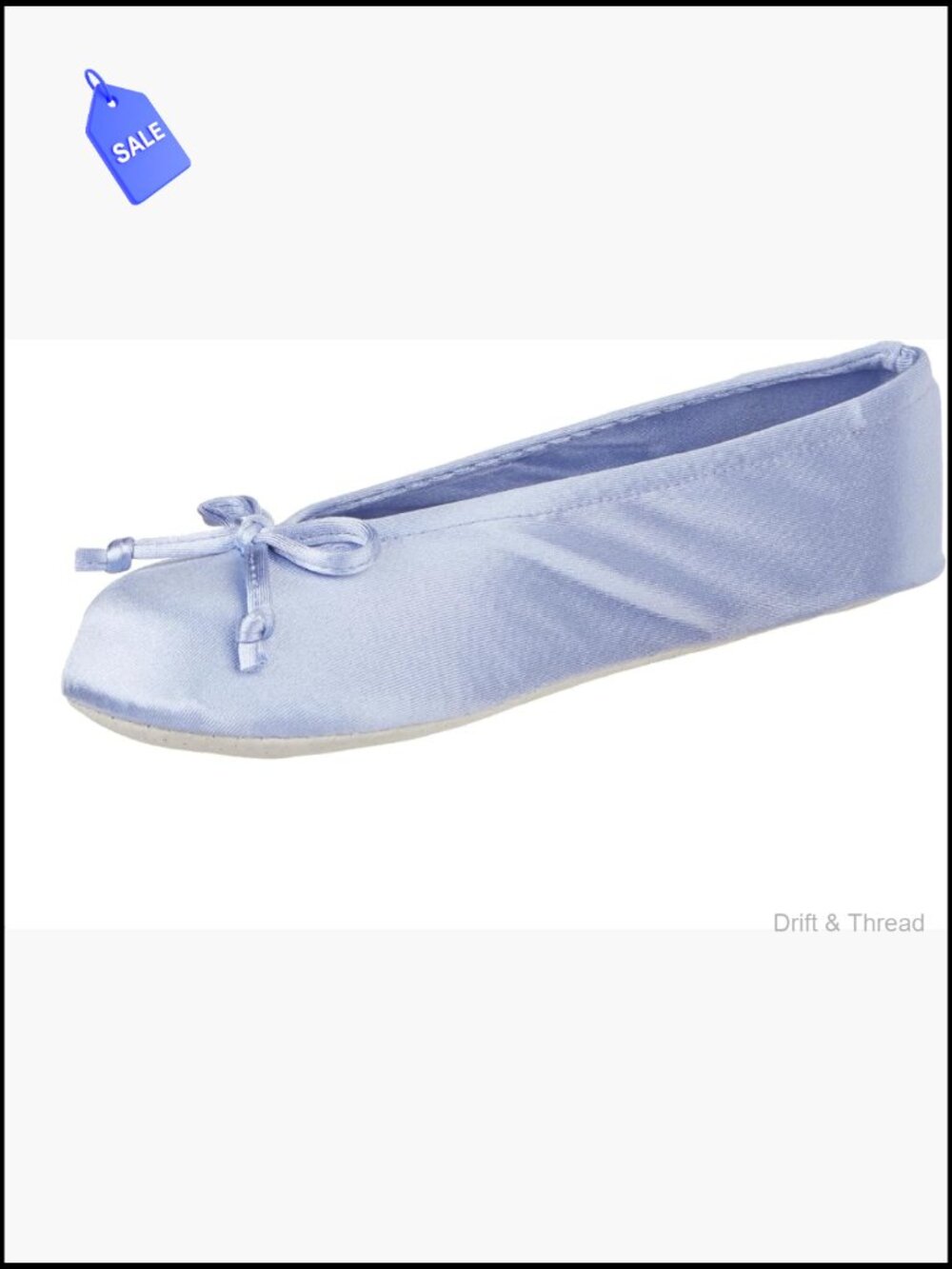 Satin Ballerina Slippers with Bow, Suede Sole